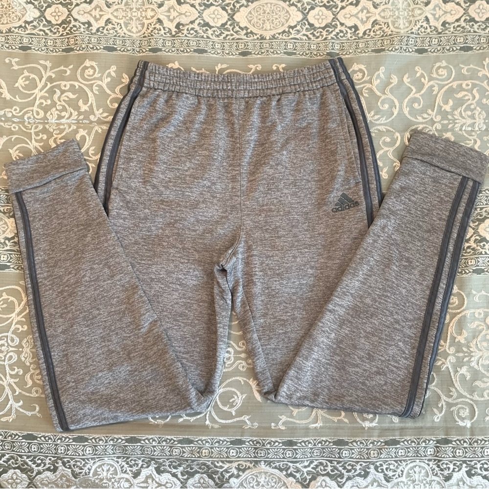Gray Adidas joggers, size XL 18/20